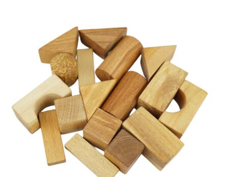 Mini Reloved Bloklar - Ahşap Bloklar - Doğal Oyuncak - Montessori - Waldorf - Reggio Emillia - Reloved