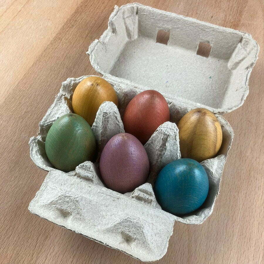 Ahşap Yumurtalar - Doğal Oyuncak - Yumurta - Montessori - Ahşap Oyuncak - Reloved